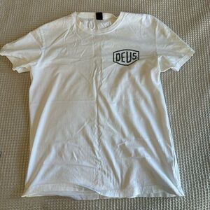 Deus Ex Machina White Short Sleeve Venice Address Men’s tee Large